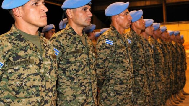 Militares salvadoreños en Haití